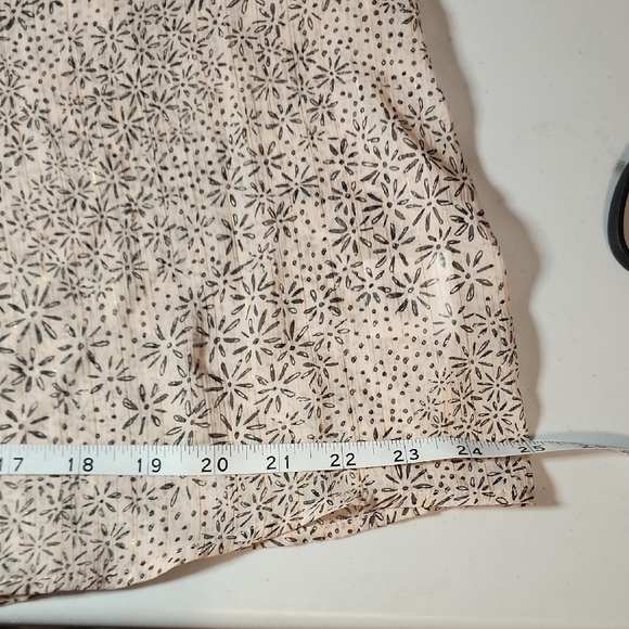 Style & Co. Tan Tie Front Tunic with Relaxed Bell Sleeves - Picture 8 of 10